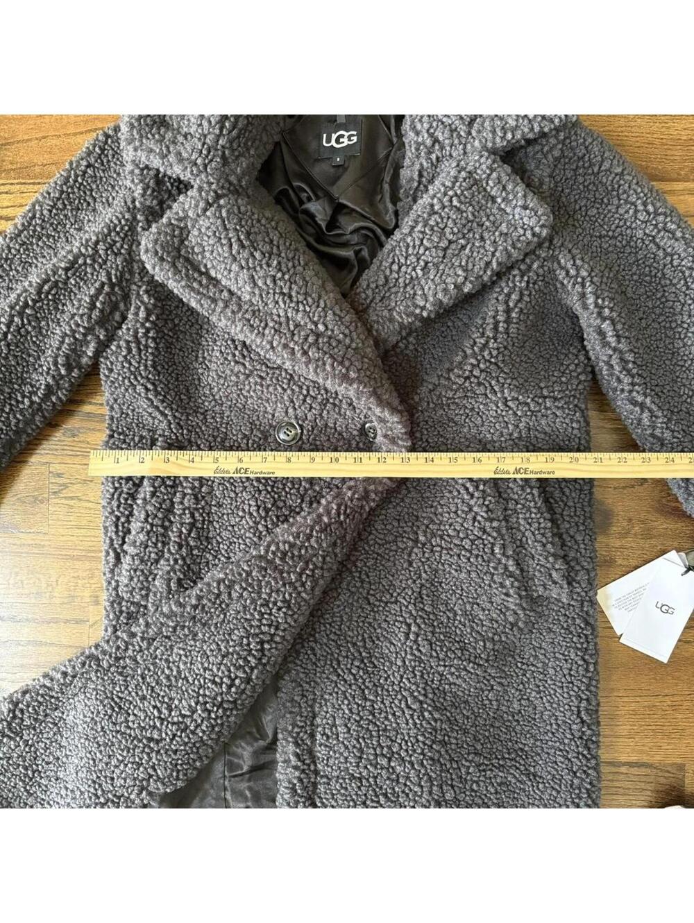 🖤 ugg teddy coat long sherpa jacket S NWT luxury cozy - Picture 3 of 8